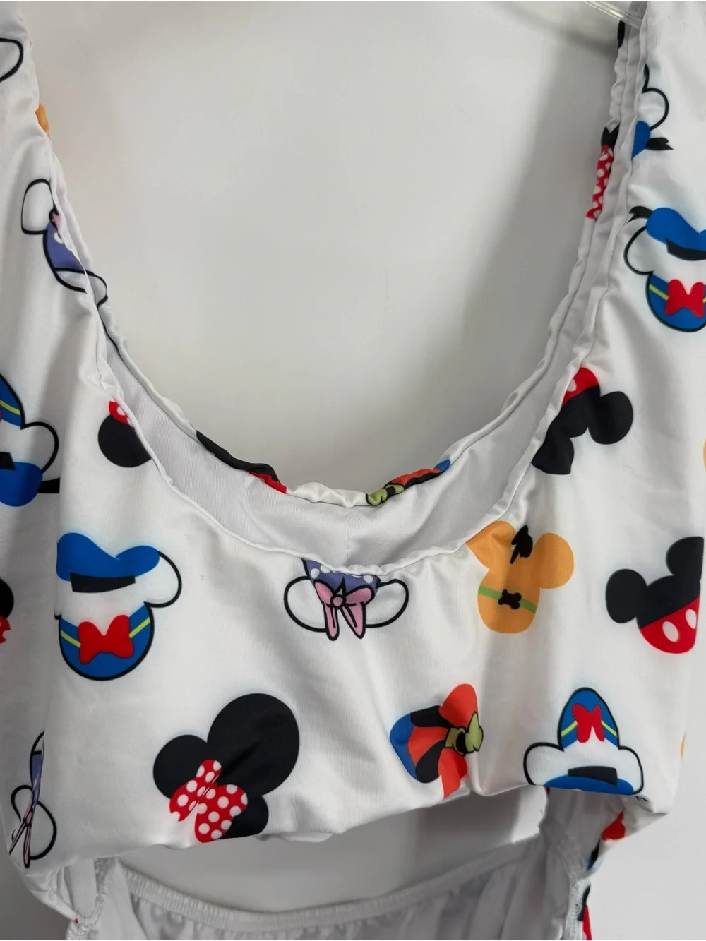 Laino Swimwear One Piece Mickey Mouse Women’s Swimsuit Cutouts Lined Size XXL - Picture 4 of 7